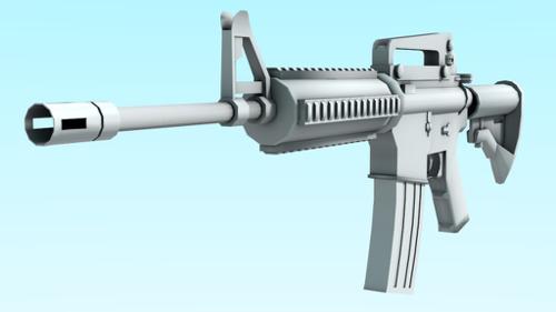 M4A1 gun model preview image